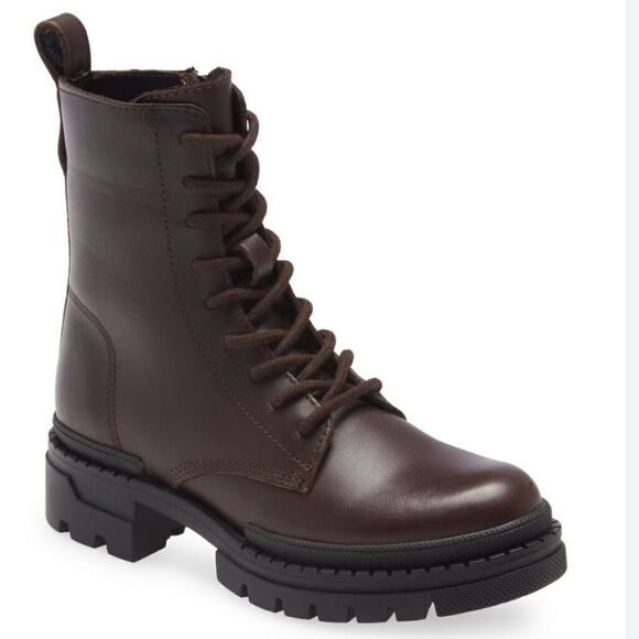 Steve Madden leather Yamisin combat boots - Picture 1 of 16